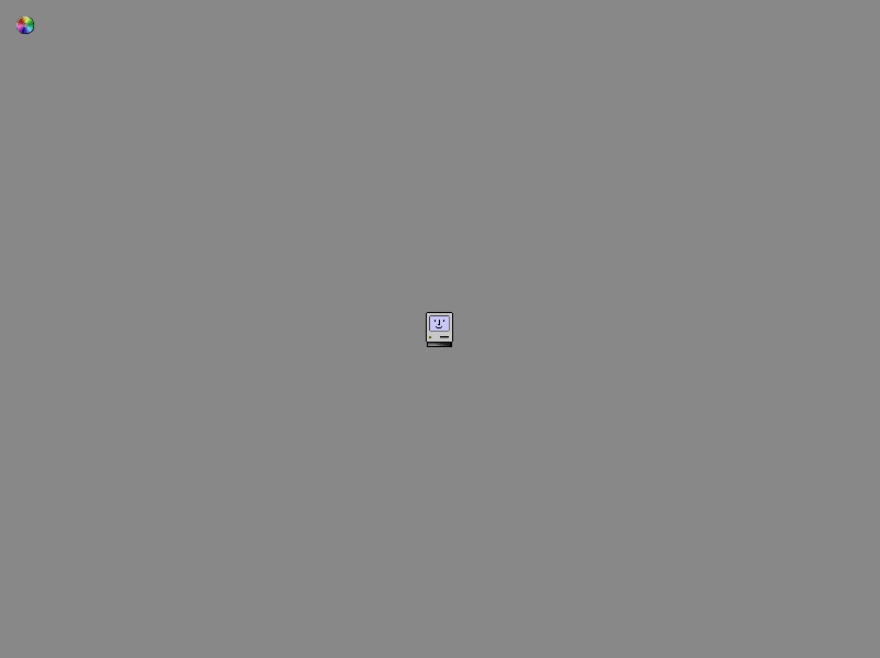 Mac OS X 10.0 Happy Mac Loading Screen (2001)